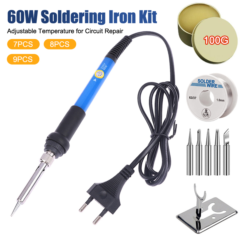 Diy Electronics Tools - Ayarlanabilir Sıcaklık 220V 60W Elektrikli Havya