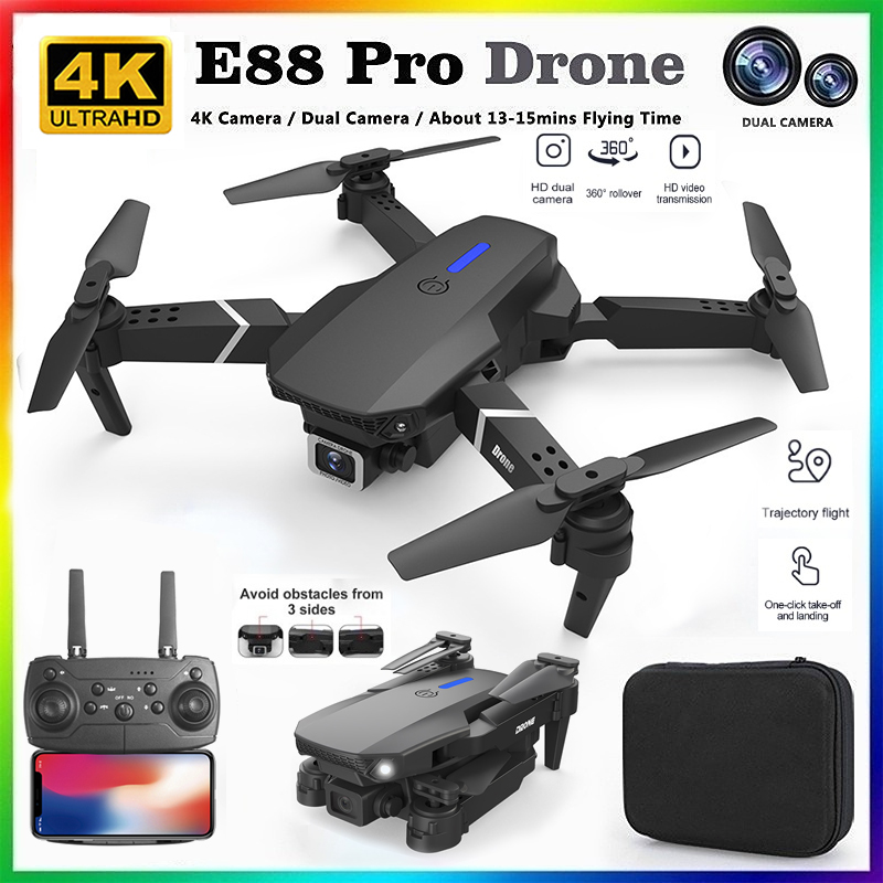 Diy Drone Electronics - 2026 YENİ E88 Profesyonel HD 4K