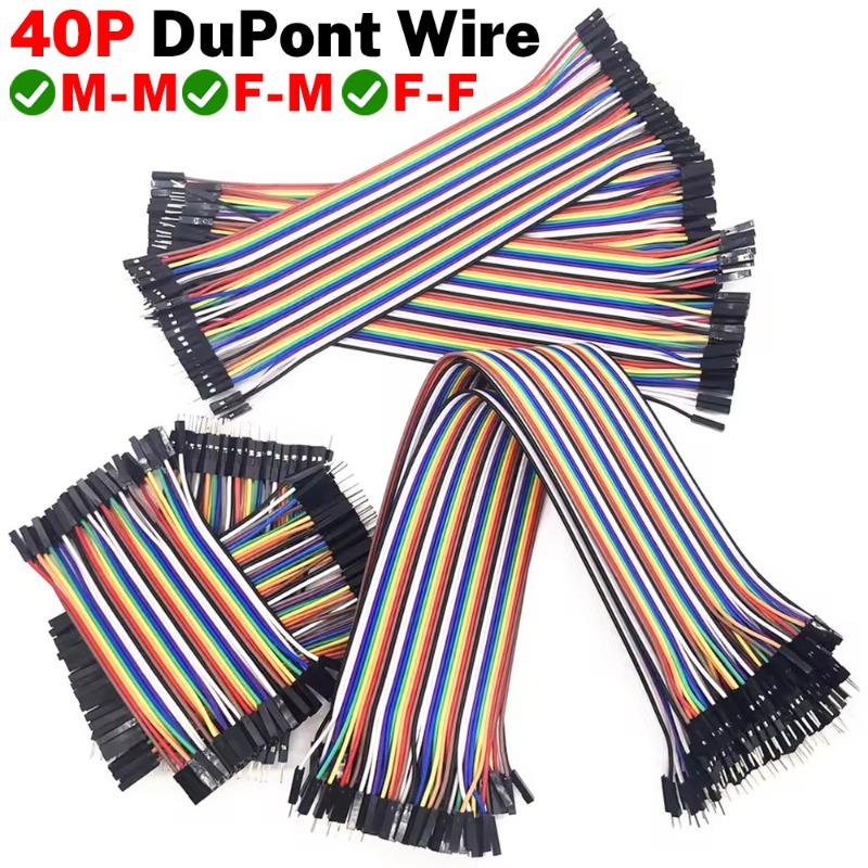 Breadboard Jumper Wire - 40Pin Dupont Kablo Şerit Jumper Tel