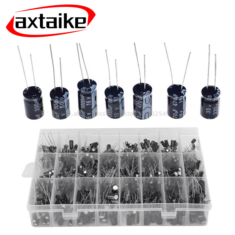 Capacitor Kit Assortment - 120/200/500 adet Radyal Kondansatörler Seti 12