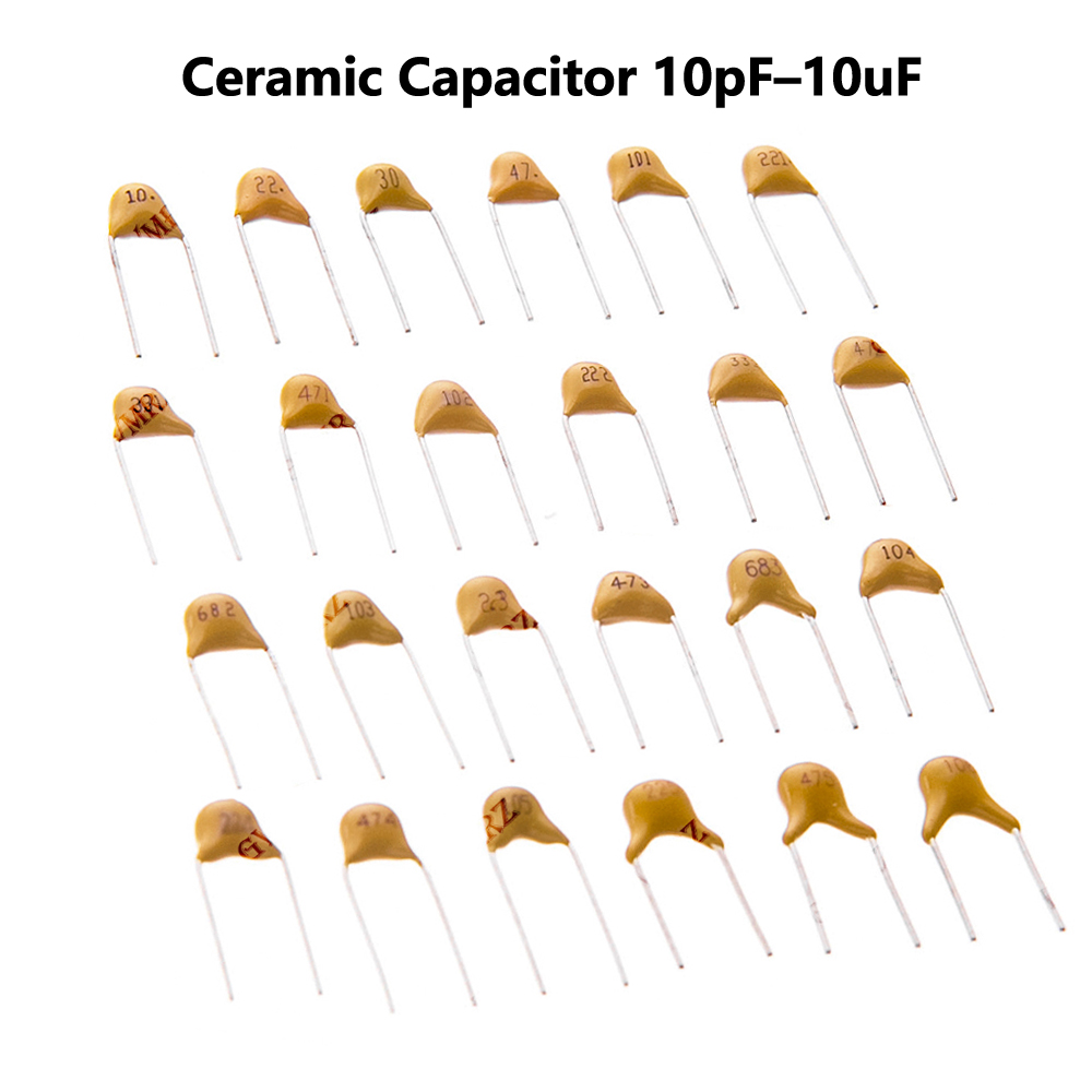 Capacitor Kit Assortment - 30PF 47PF 100PF 50V Monolitik Seramik