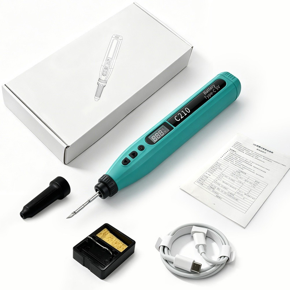 Diy Electronics Tools - Akıllı Dijital USB Havya Seti Taşınabilir