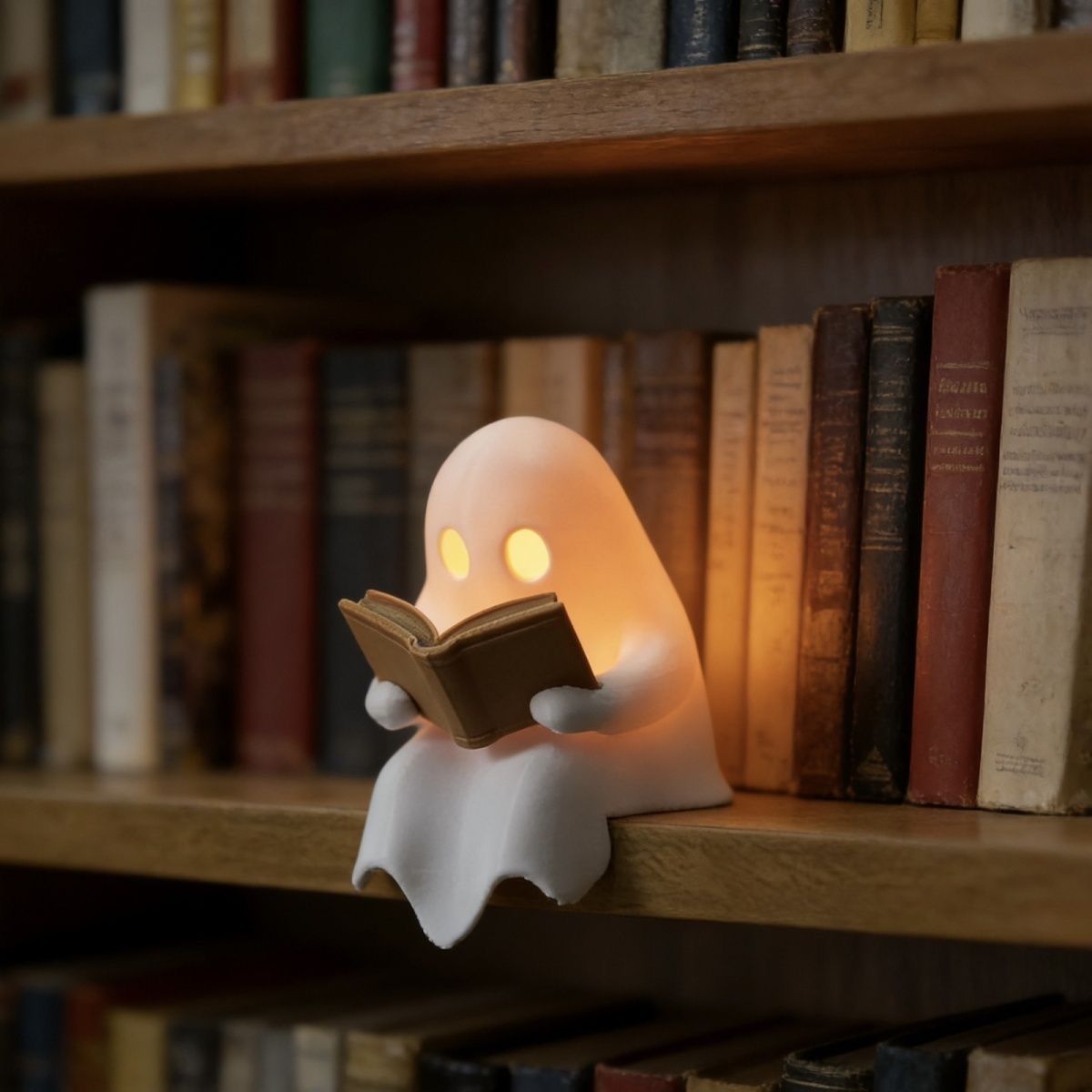 Diy Halloween Electronics - Sevimli Okuyan Hayalet Led Gece Lambası
