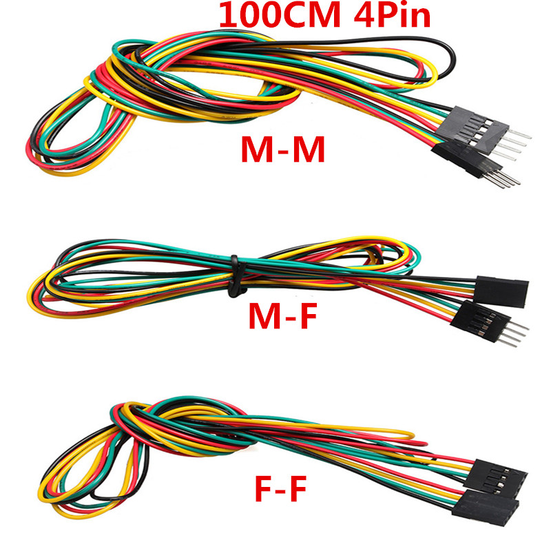 10 adet/grup 4pin 100 cm M-M/M - Breadboard Jumper Wire incelemesi ve fiyatı