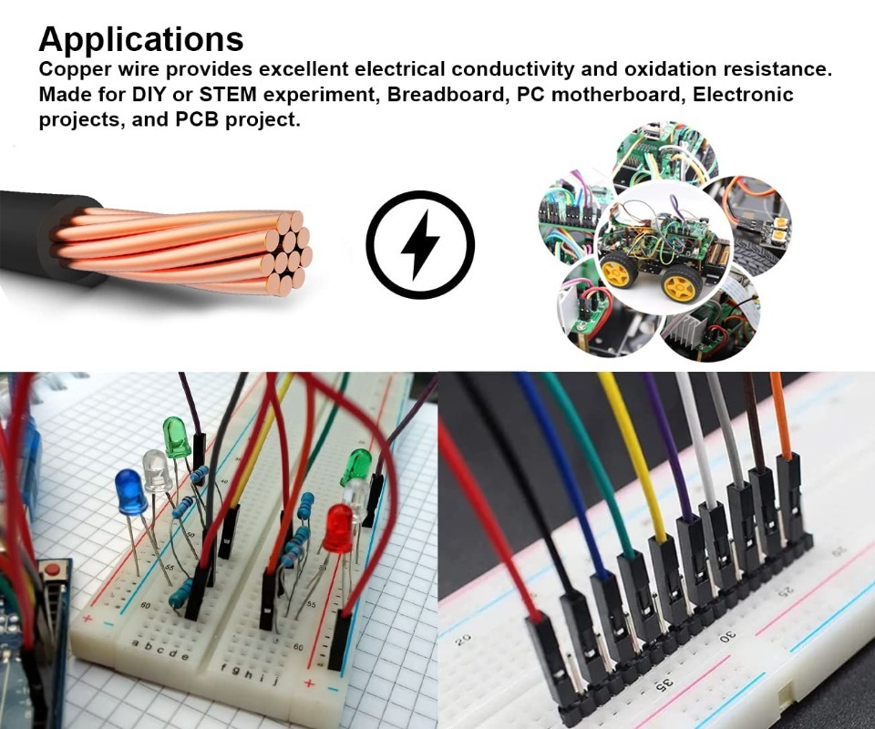 40Pin Dupont Kablo Şerit Jumpe - Breadboard Jumper Wire incelemesi ve fiyatı