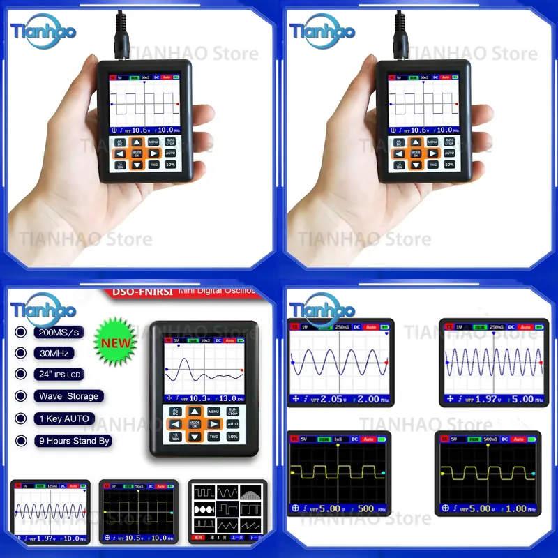 DSO El Tipi Mini Taşınabilir D - Oscilloscope Dso Mini incelemesi ve fiyatı