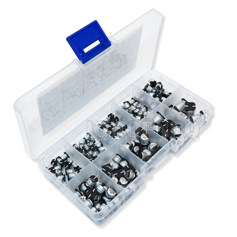 165 ADET 10 Değer SMD Alüminyu - Capacitor Kit Assortment incelemesi ve fiyatı