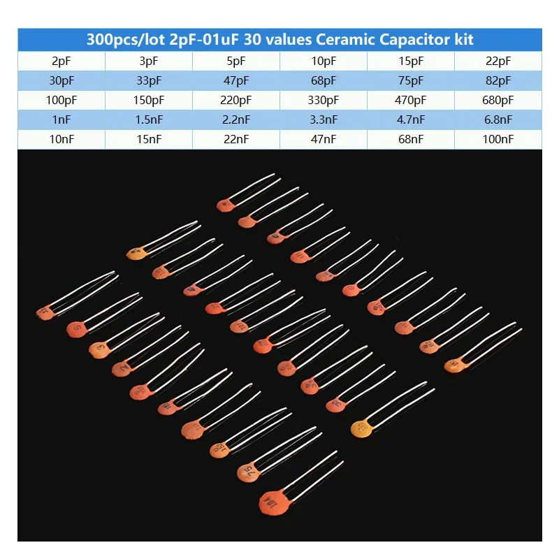 300 adet/960 adet Seramik Kond - Capacitor Kit Assortment incelemesi ve fiyatı