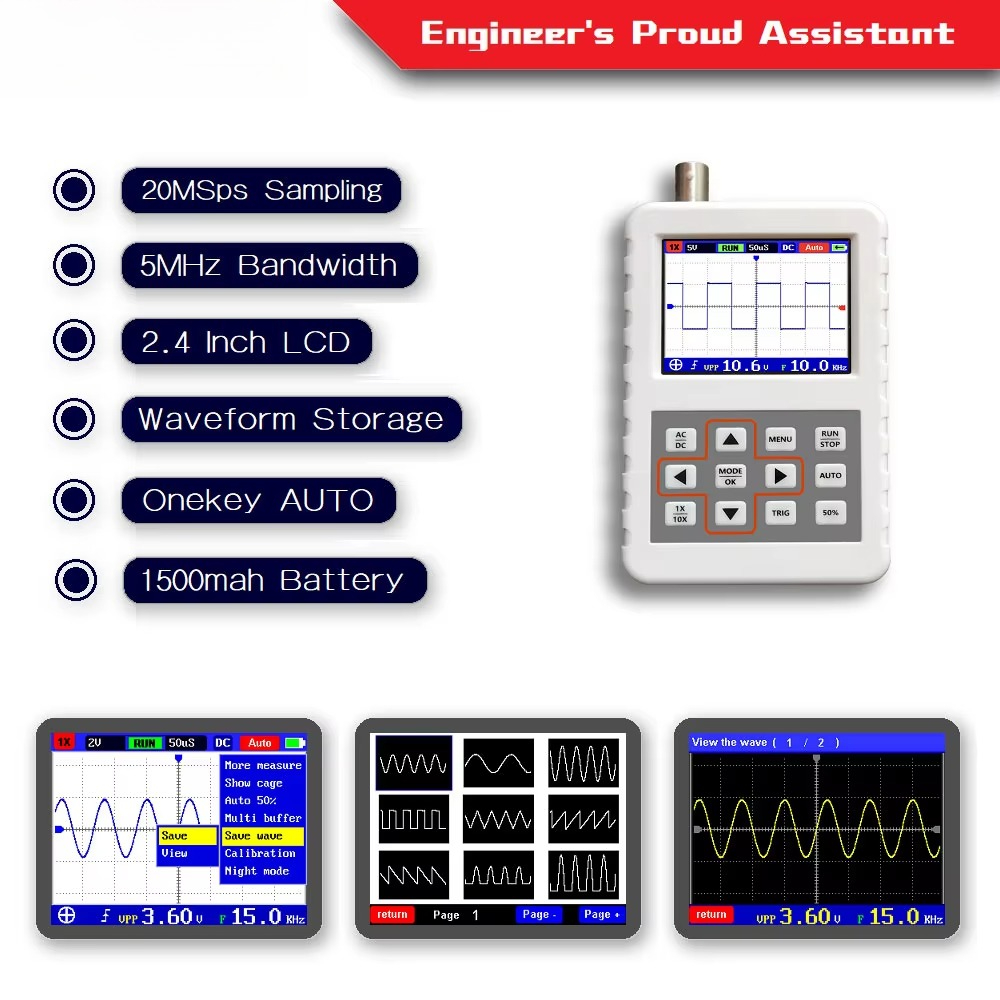 DSO PRO El Tipi Mini Taşınabil - Oscilloscope Dso Mini incelemesi ve fiyatı