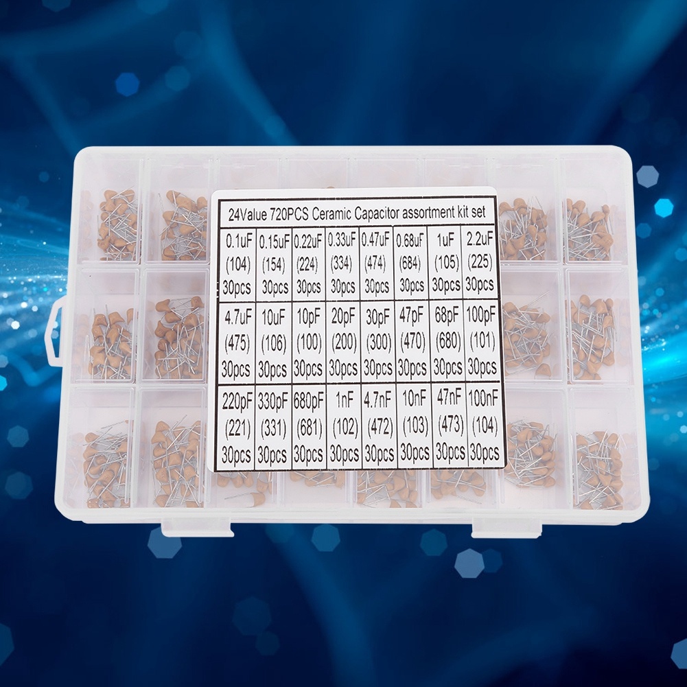 720 Adet 24 Çeşit Seramik Kond - Capacitor Kit Assortment incelemesi ve fiyatı