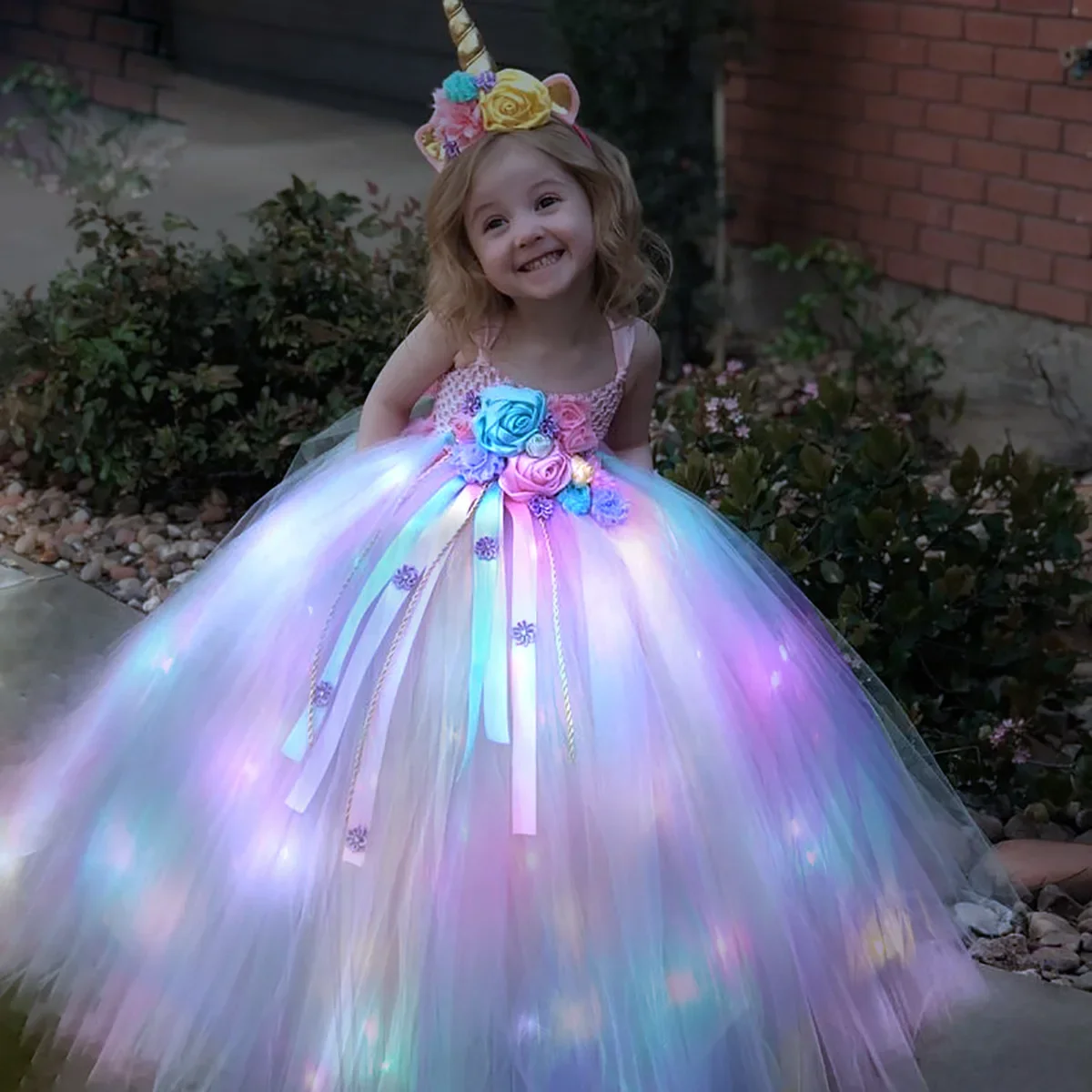 Kızlar Uzun LED Unicorn Tutu E - Diy Halloween Electronics incelemesi ve fiyatı